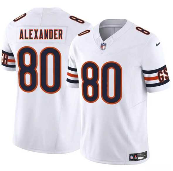 Men & Women & Youth Chicago Bears #80 Maurice Alexander White 2025 F.U.S.E. Vapor Stitched Jersey